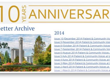 Celebrating 10 Years: Patient & Community Voices at UBC Newsletter!